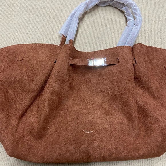 DeMellier Handbags - DeMellier Rust Brown Suede Tote